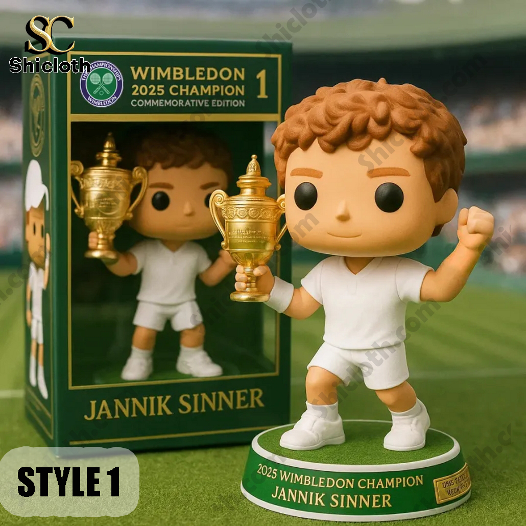 Jannik Sinner 2025 Wimbledon Champion Commemorative Pop Figure