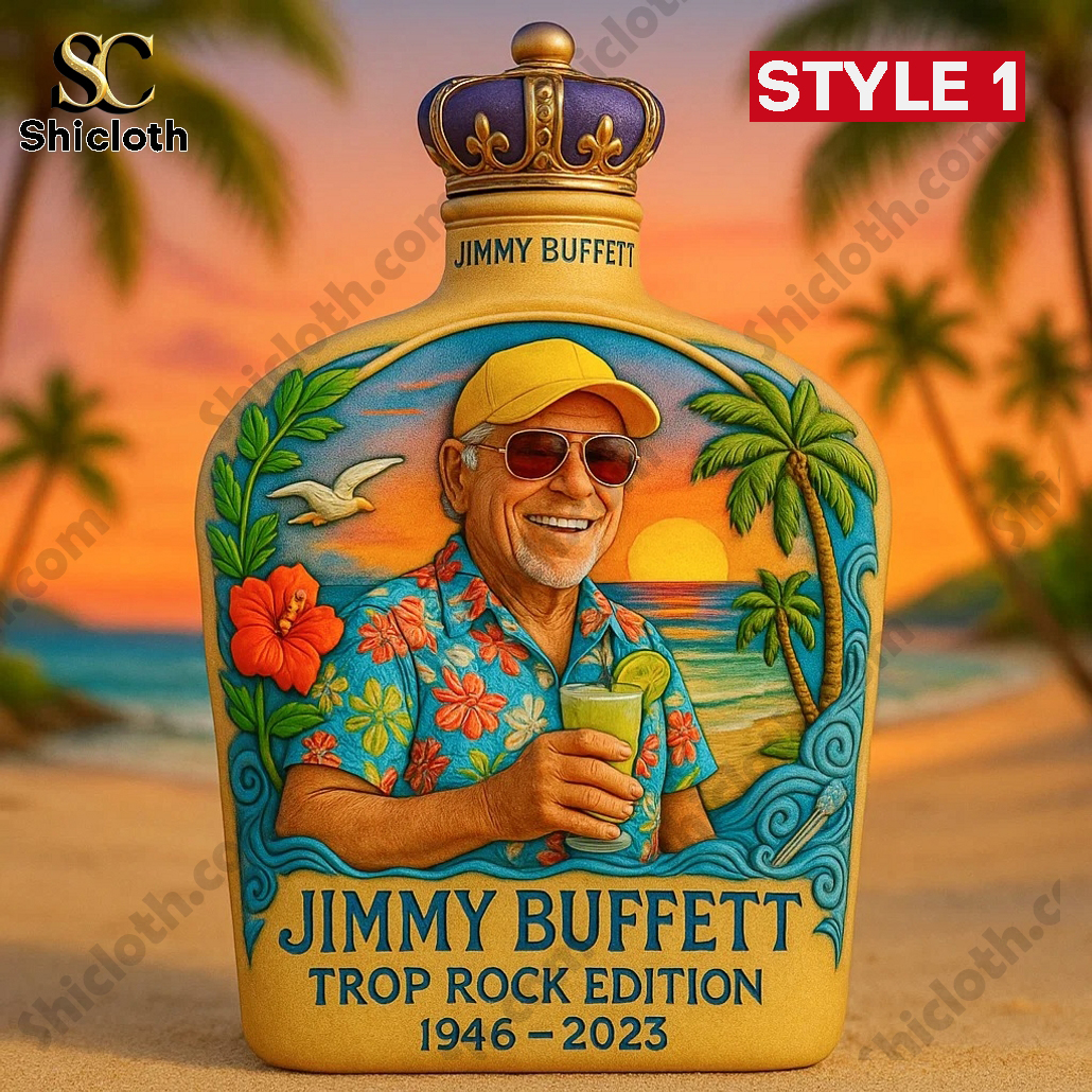Jimmy Buffet Tropical Whiskey Bottle