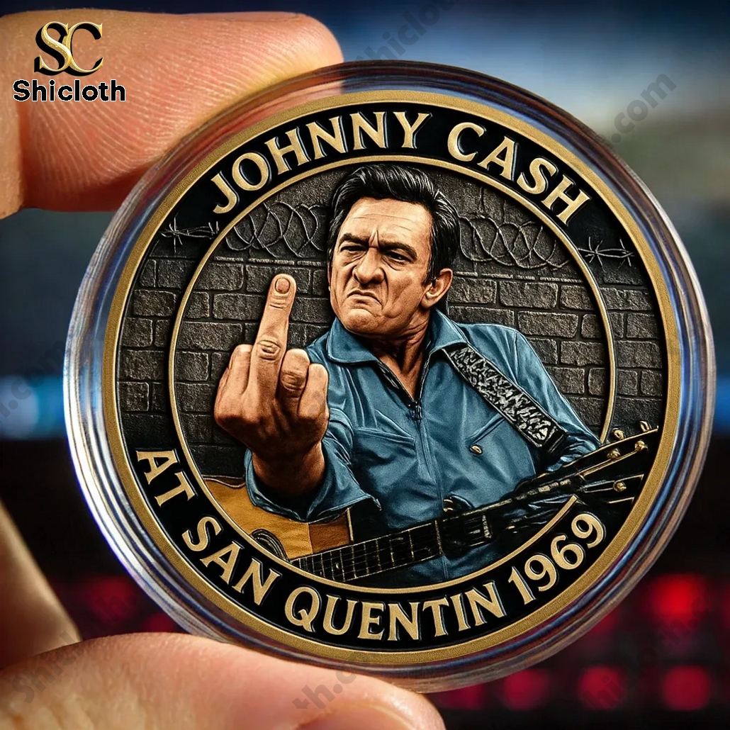 Johnny Cash At San Quentin 1969 Spirit Coin