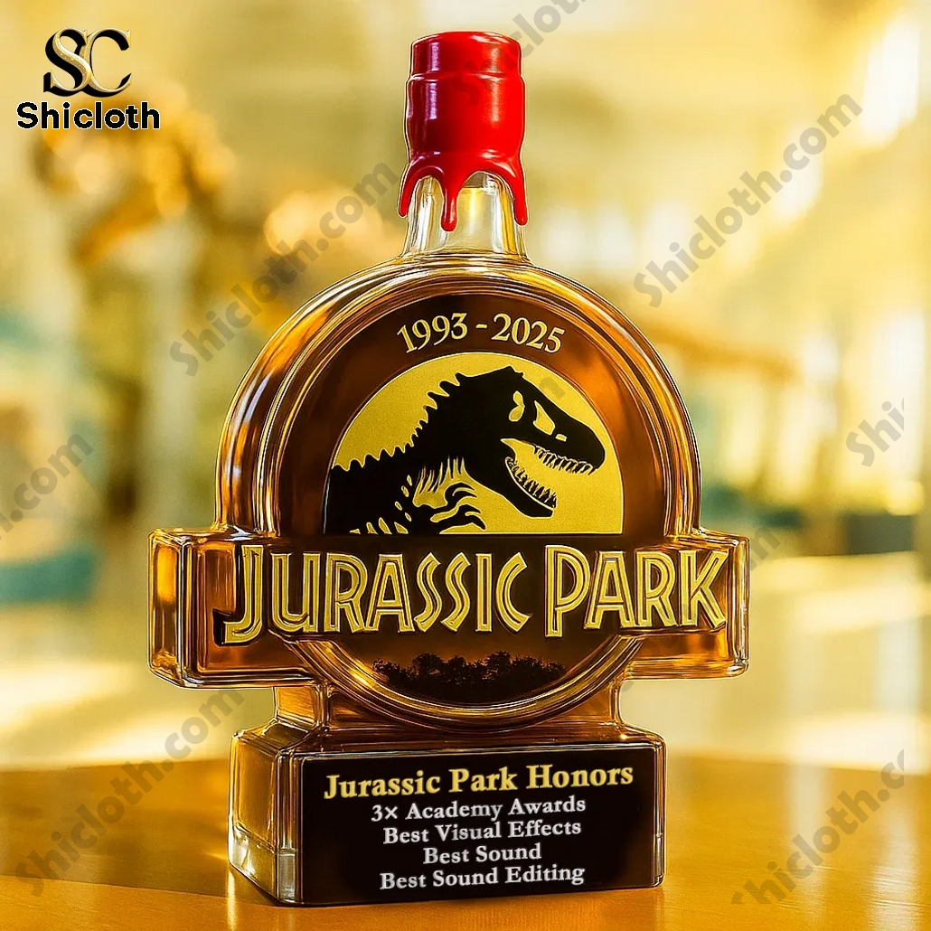 Jurassic Park Honors 3x Academy Awards Whiskey Bottle 4 Jurassic Park Honors 3x Academy Awards Whiskey Bottle - Image 4