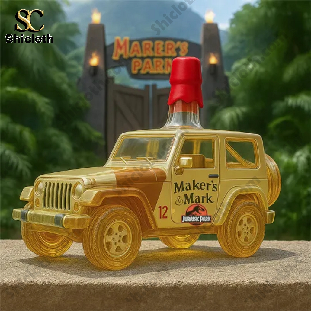 Jurassic Park Jeep Wrangler Whiskey Bottle 4 Jurassic Park Jeep Wrangler Whiskey Bottle - Image 4