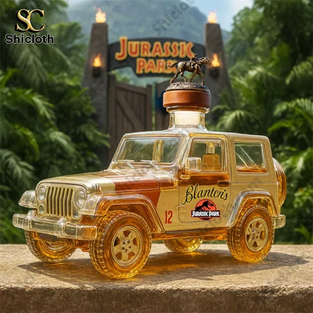Jurassic Park Jeep Wrangler Whiskey Bottle 5 Jurassic Park Jeep Wrangler Whiskey Bottle - Image 5