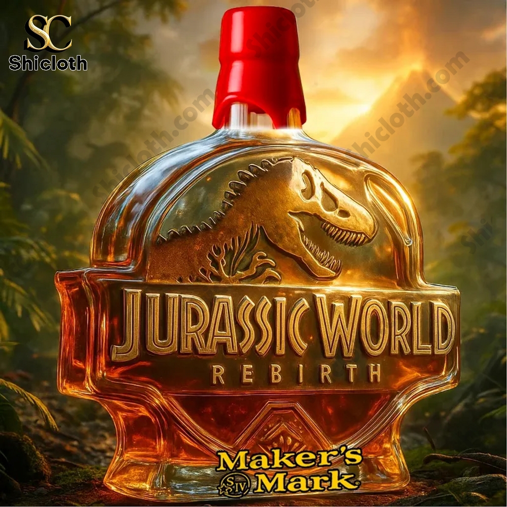 Jurassic World Rebirth Crown Royal Whiskey Bottle 3 Jurassic World Rebirth Crown Royal Whiskey Bottle - Image 3