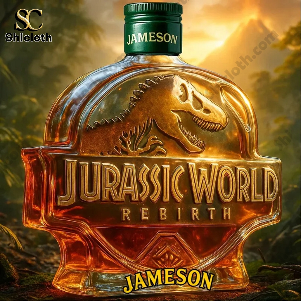 Jurassic World Rebirth Crown Royal Whiskey Bottle 4 Jurassic World Rebirth Crown Royal Whiskey Bottle - Image 4