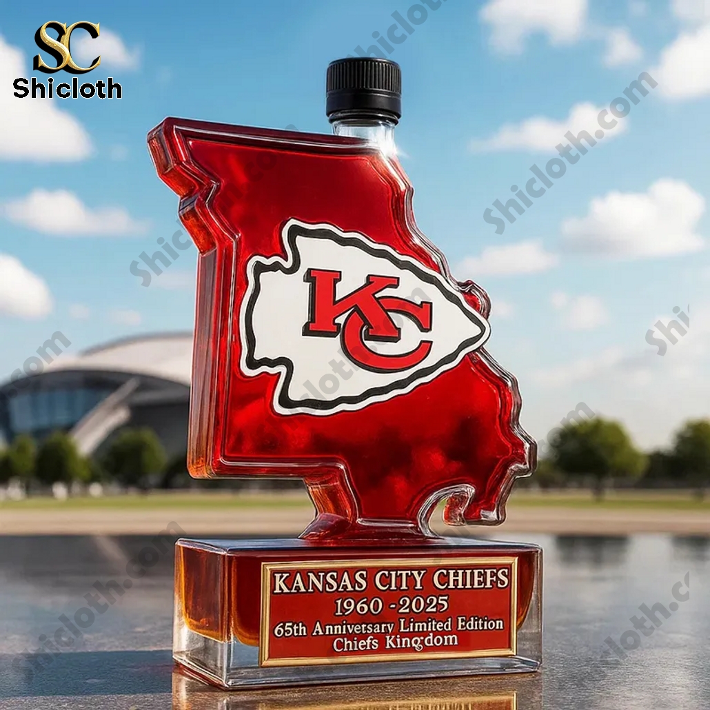 Kansas City Chiefs 65th Anniversary Limited Edition Whiskey Bottle 3 Kansas City Chiefs 65th Anniversary Limited Edition Whiskey Bottle - Image 3