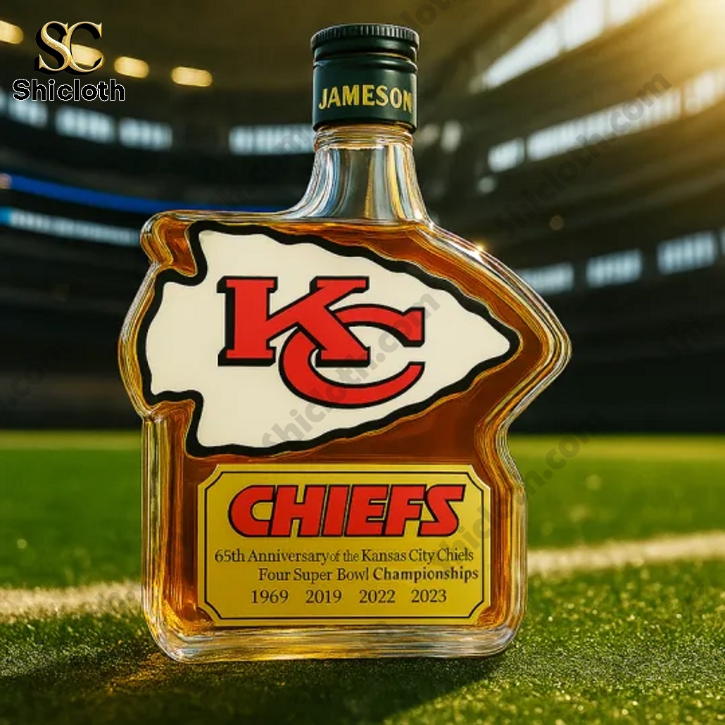 Kansas City Chiefs 65th Anniversary NFL Whiskey Bottle 4 Kansas City Chiefs 65th Anniversary NFL Whiskey Bottle - Image 4