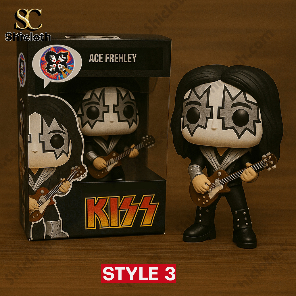 Ace Frehley collectible figure with KISS box display!