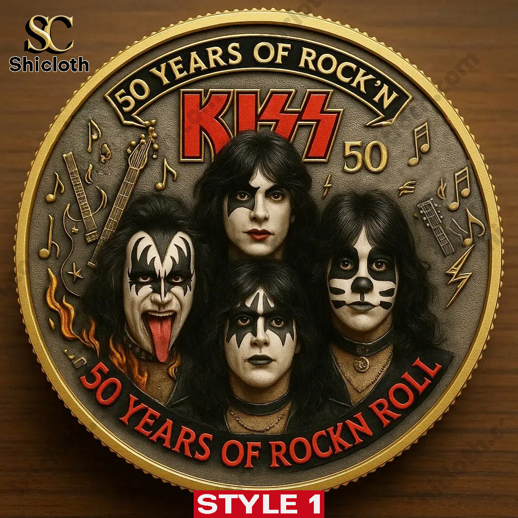 KISS Rock Band 50th Anniversary Commemorative Coin