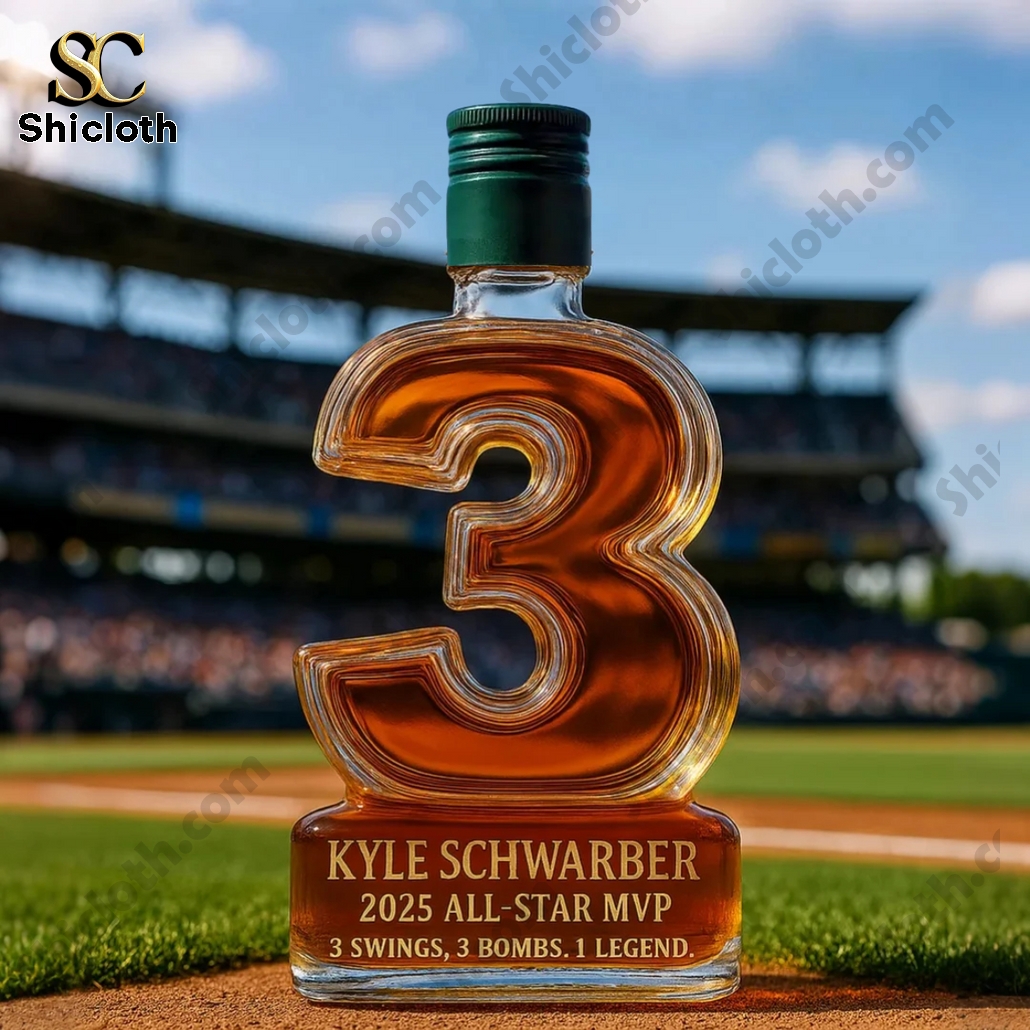 Kyle Schwarber 2025 All-Star MVP Three Swings Boms Legends Whiskey Bottle 6 Kyle Schwarber 2025 All-Star MVP Three Swings Boms Legends Whiskey Bottle - Image 6