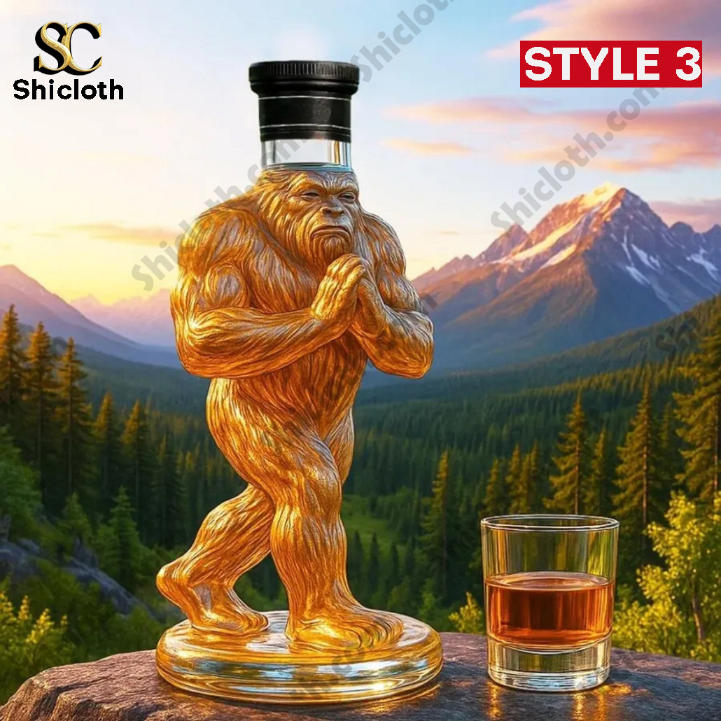 Limited Edition Blessed Bigfoot Crown Royal Whiskey Bottle 3 Limited Edition Blessed Bigfoot Crown Royal Whiskey Bottle - Image 3