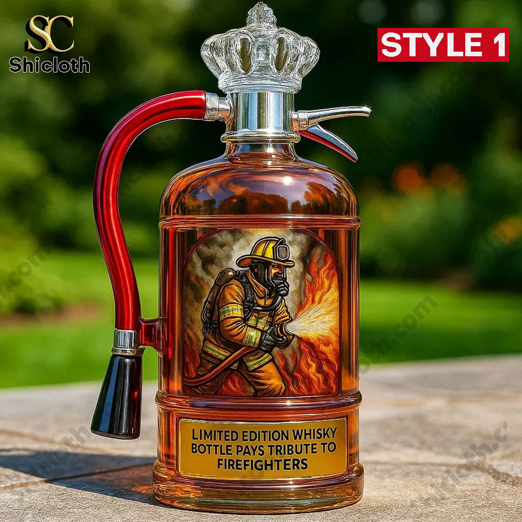 Limited Edition Fire Extinguisher Whisky Bottle Pays Tribute to Firefighters