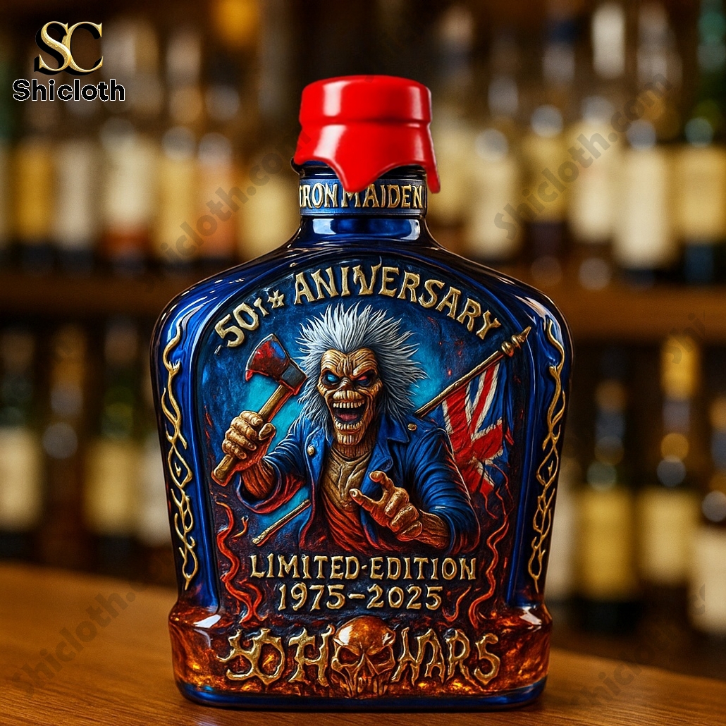 Limited Edition Iron Maiden 50th Anniversary Crown Royal Whiskey Bottle 4 Limited Edition Iron Maiden 50th Anniversary Crown Royal Whiskey Bottle - Image 4