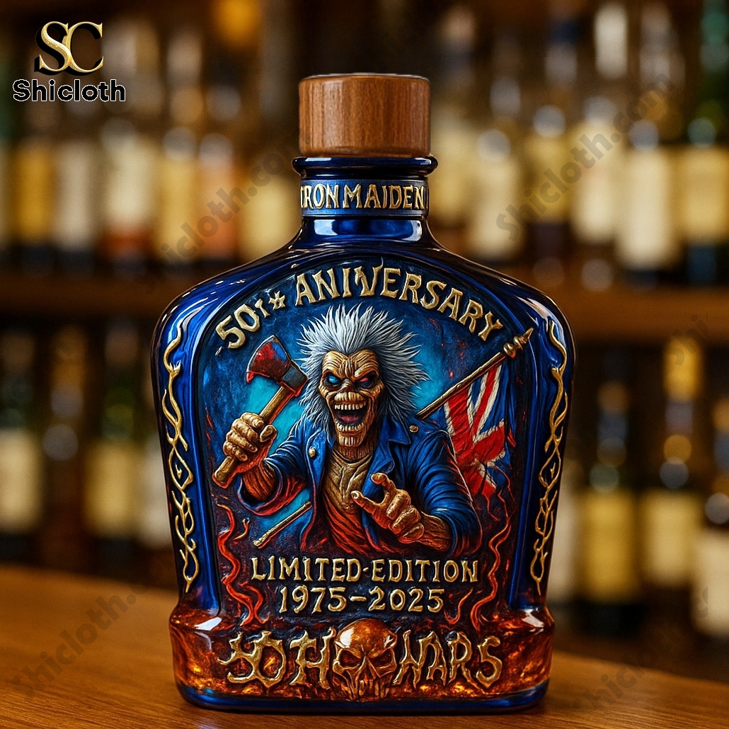 Limited Edition Iron Maiden 50th Anniversary Crown Royal Whiskey Bottle 5 Limited Edition Iron Maiden 50th Anniversary Crown Royal Whiskey Bottle - Image 5