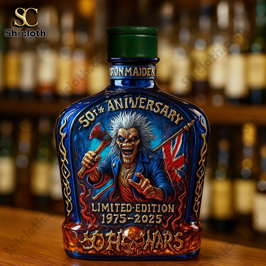 Limited Edition Iron Maiden 50th Anniversary Crown Royal Whiskey Bottle 6 Limited Edition Iron Maiden 50th Anniversary Crown Royal Whiskey Bottle - Image 6