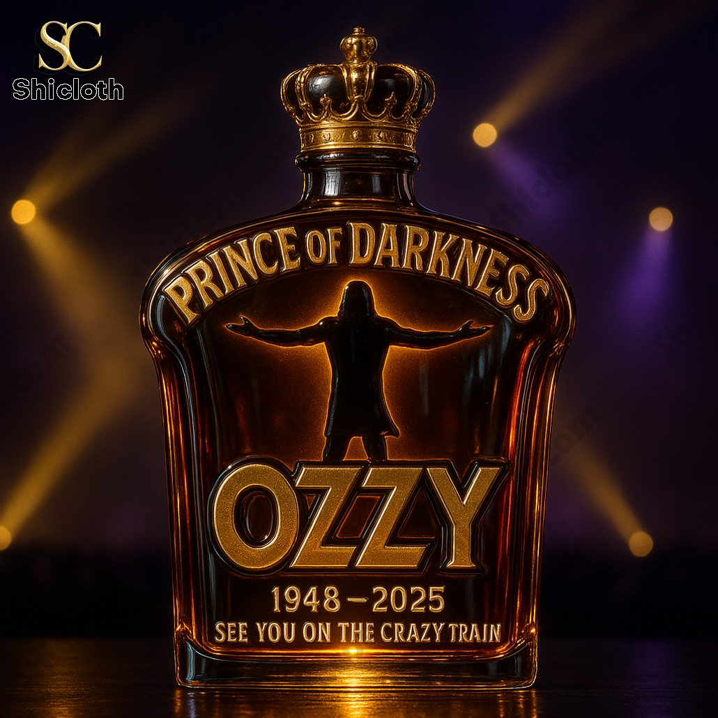 Limited Edition Ozzy Osbourne Memorial Whiskey Bottle