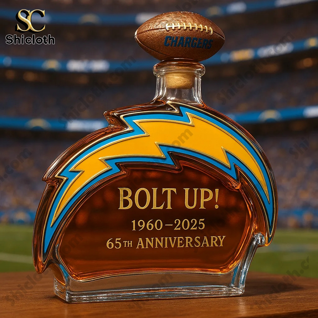 Los Angeles Chargers 65TH ANNIVERSARY WHISKEY DECANTER