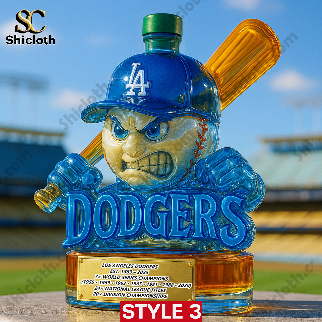 Best Seller Los Angeles Dodgers 7x World Series Champions Whiskey Bottle 3 Best Seller Los Angeles Dodgers 7x World Series Champions Whiskey Bottle - Image 3