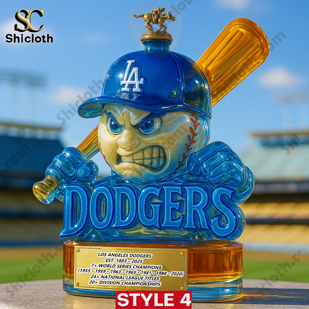 Best Seller Los Angeles Dodgers 7x World Series Champions Whiskey Bottle 4 Best Seller Los Angeles Dodgers 7x World Series Champions Whiskey Bottle - Image 4