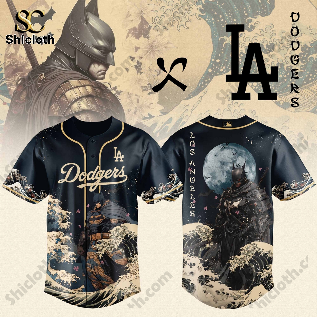 Los Angeles Dodgers Batman Samurai Japan Baseball Jersey