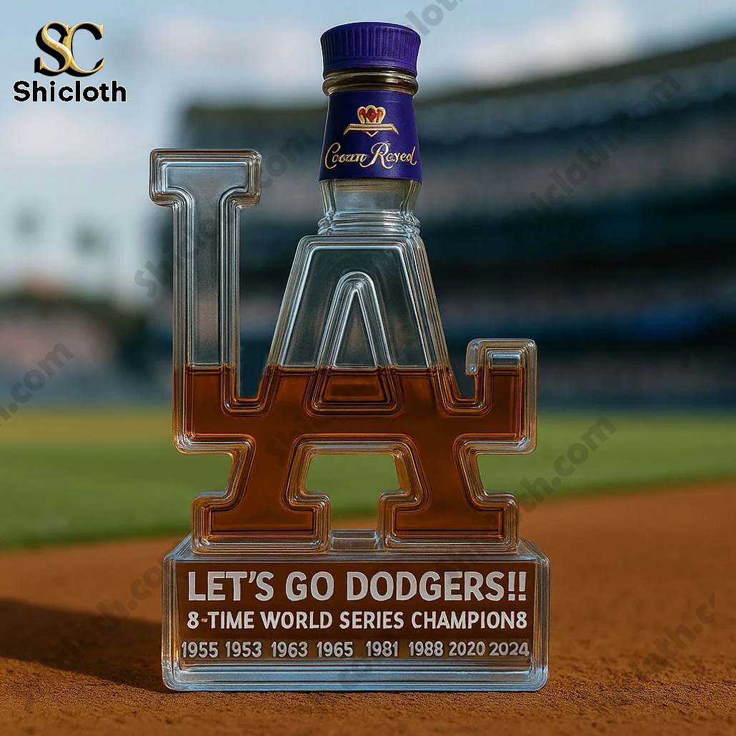 Los Angeles Dodgers World Series Champions Whiskey Bottle