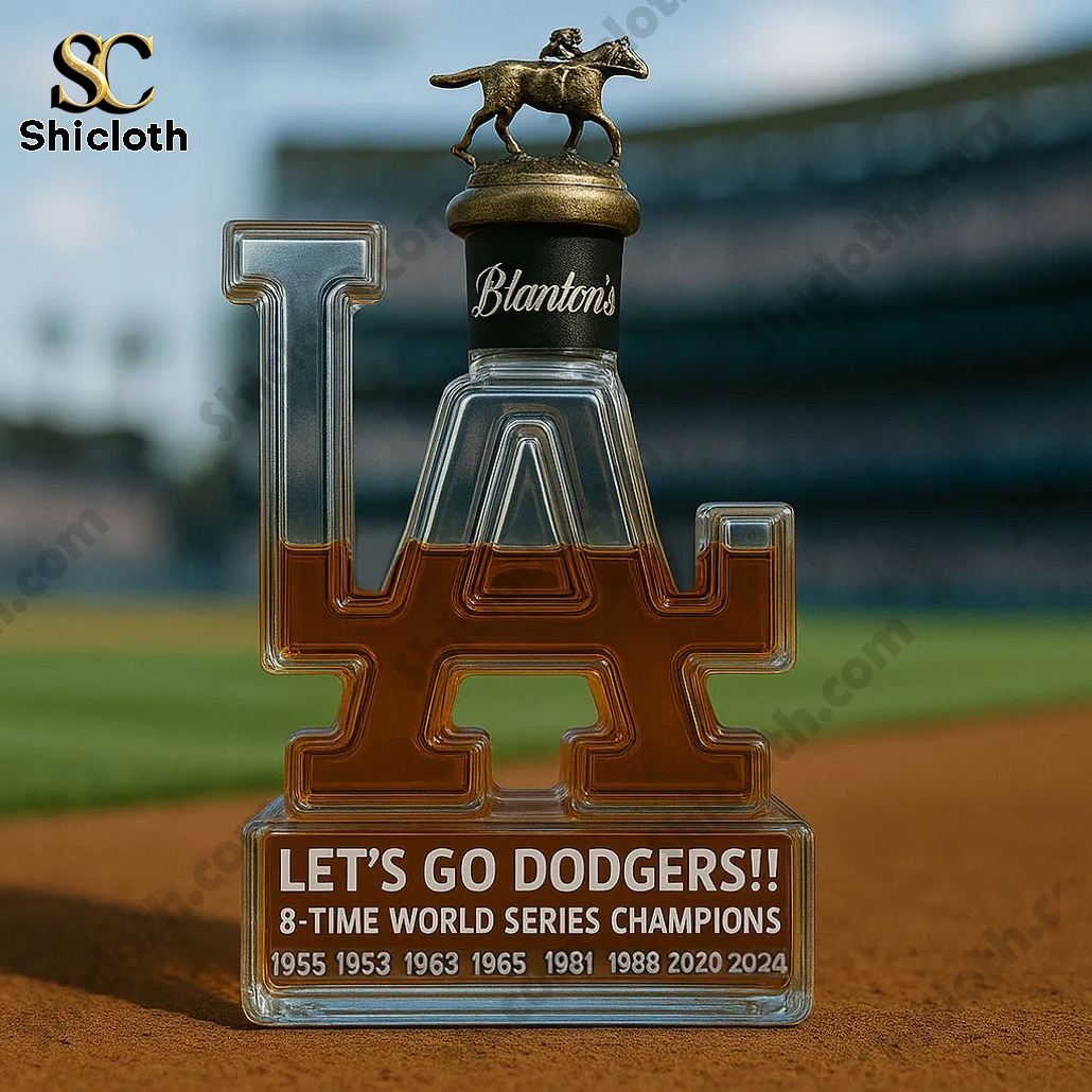 Los Angeles Dodgers World Series Champions Whiskey Bottle 10 Los Angeles Dodgers World Series Champions Blanton's Whiskey Bottle