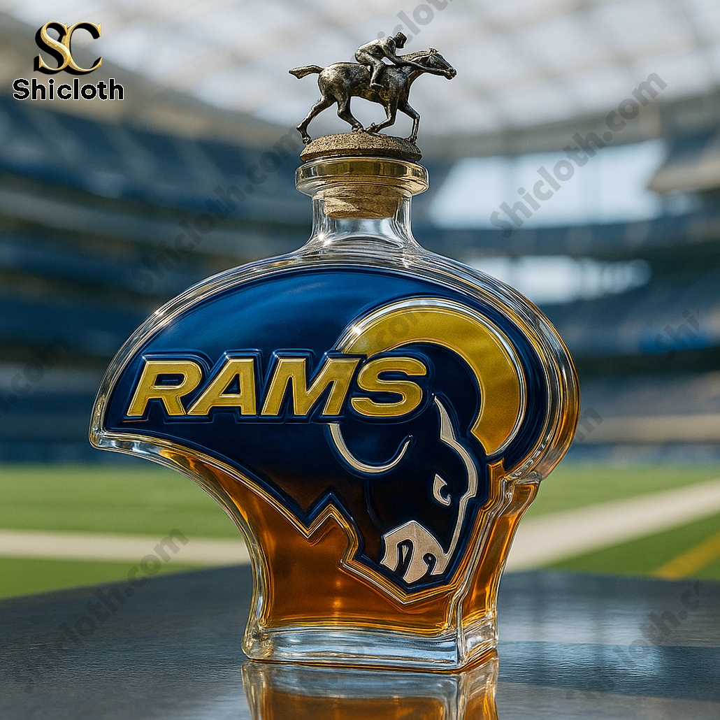 Los Angeles Rams Whiskey Bottle 3 Los Angeles Rams Whiskey Bottle - Image 3