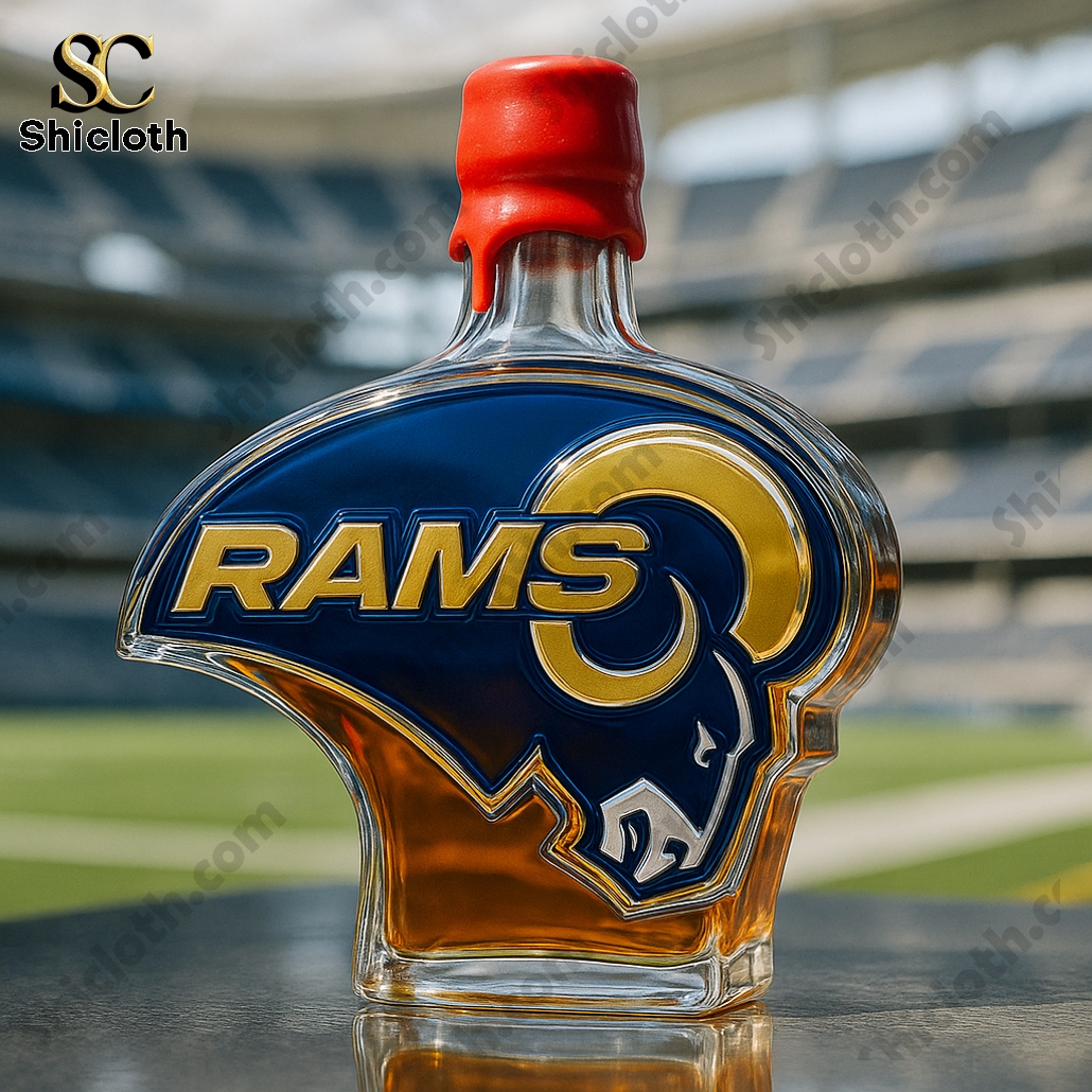 Los Angeles Rams Whiskey Bottle 4 Los Angeles Rams Whiskey Bottle - Image 4