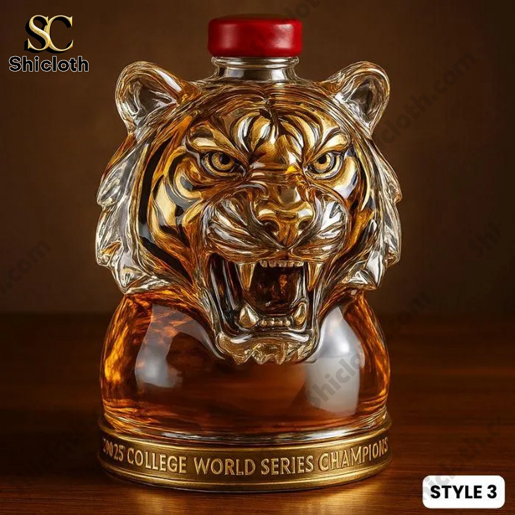 LSU Tigers 2025 NCAA Baseball National Champion Whiskey Bottle 3 LSU Tigers 2025 NCAA Baseball National Champion Whiskey Bottle - Image 3