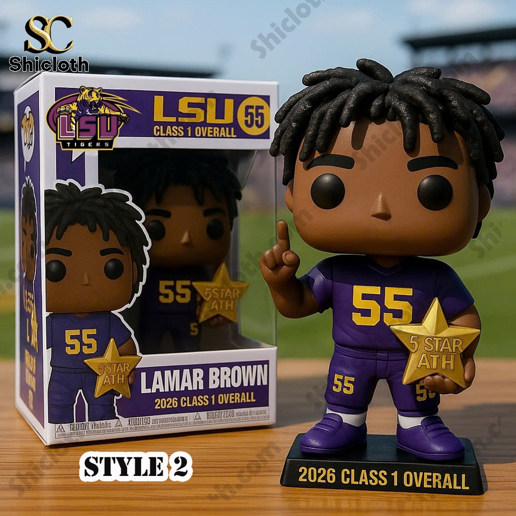 LSU Tigers Lamar Brown Class 1 Overball Pop Figure Doll