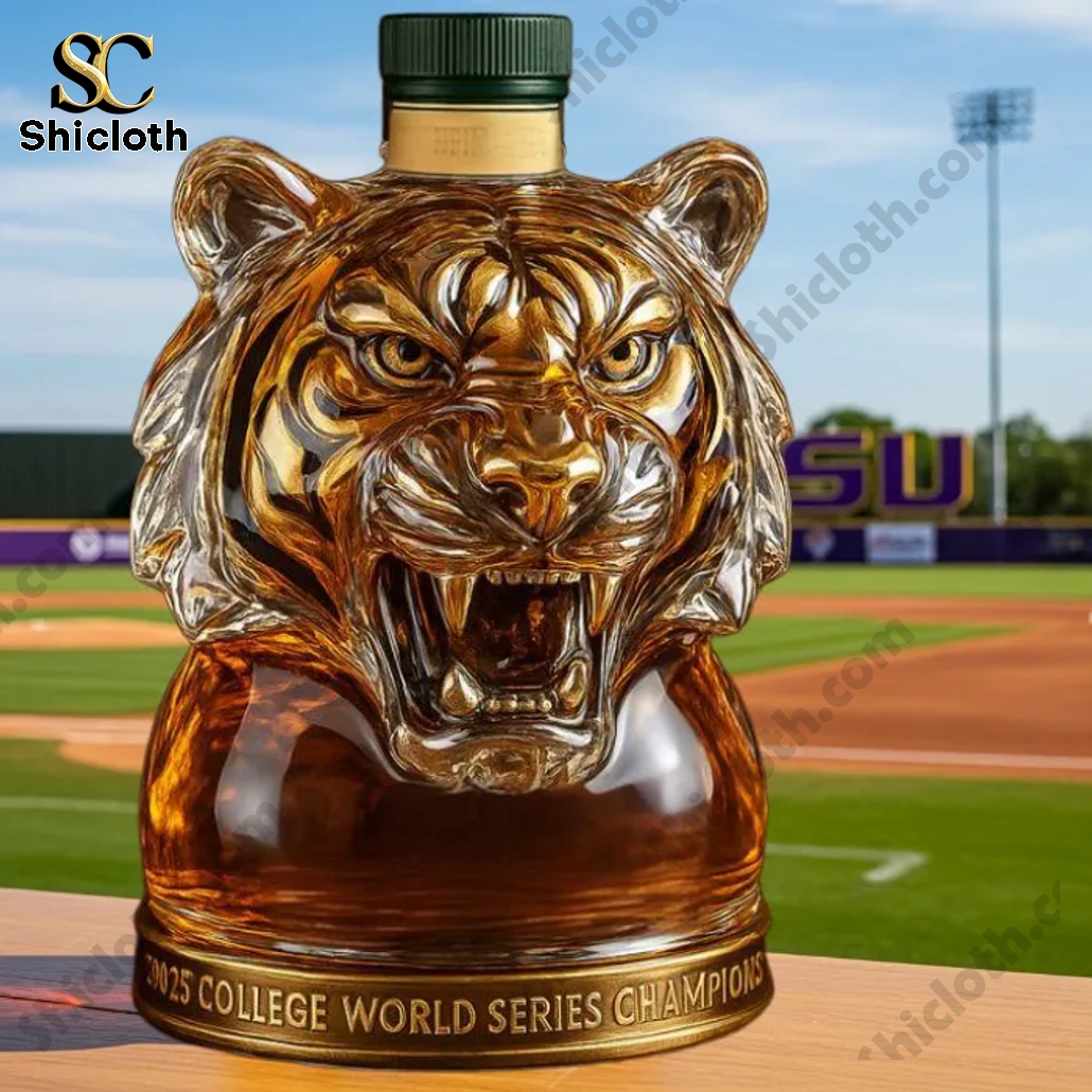 LSU Tiger's On Winning 2025 NCAA Baseball Championship Whiskey Bottle 5 LSU Tiger's On Winning 2025 NCAA Baseball Championship Whiskey Bottle - Image 5