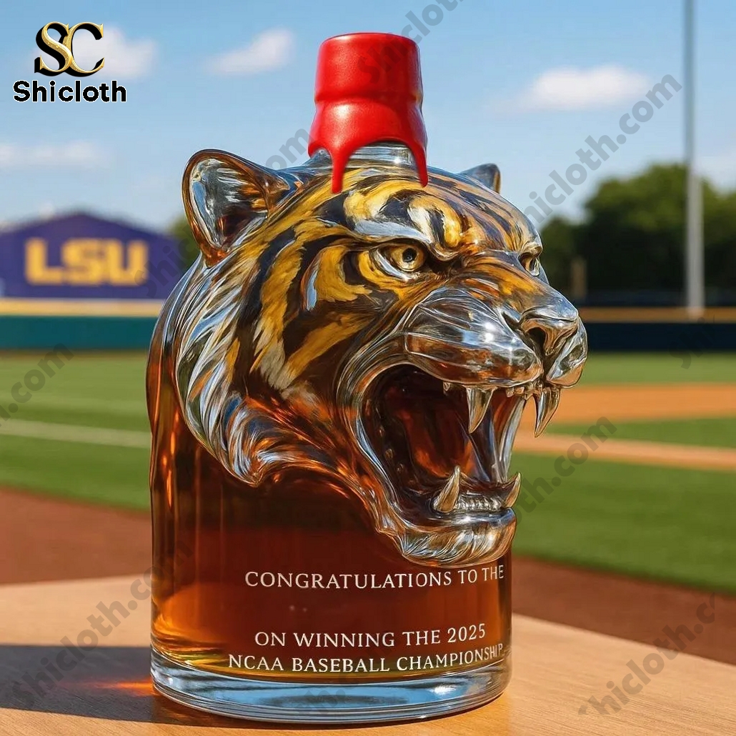 LSU Tigers 2025 College World Series Champions Whiskey Bottle 6 LSU Tigers 2025 College World Series Champions Whiskey Bottle - Image 6