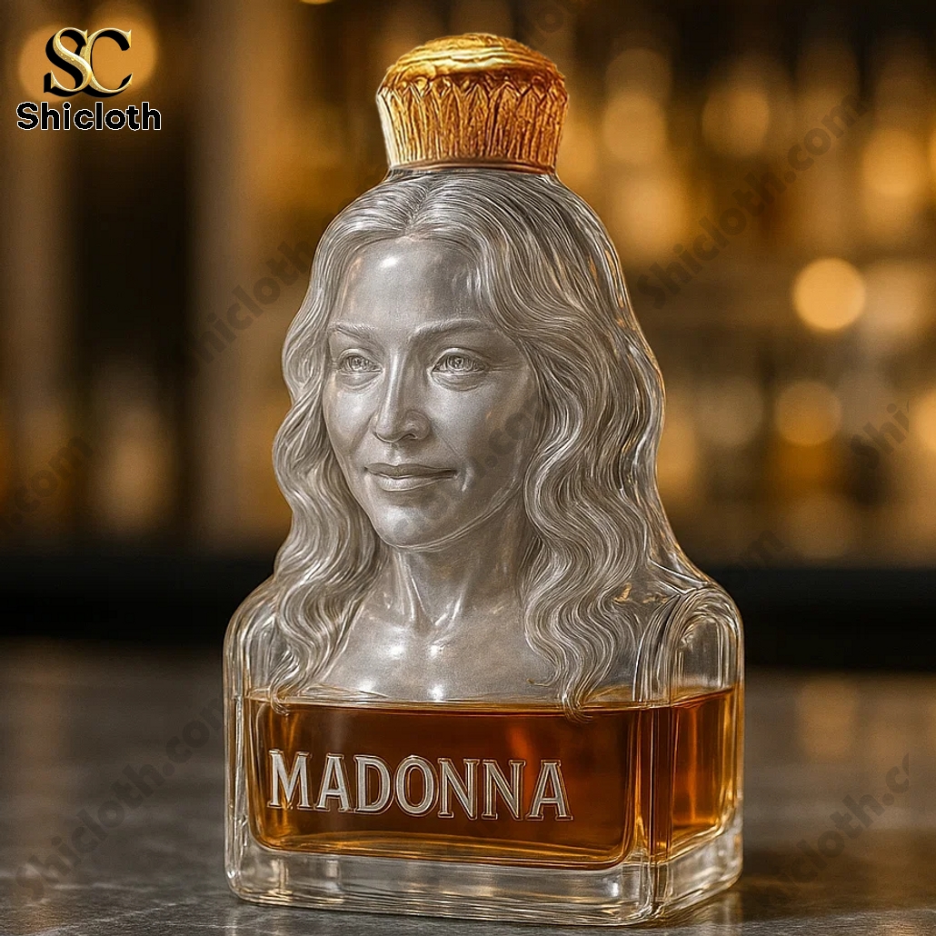 Madonna Queen of Pop Whiskey Bottle