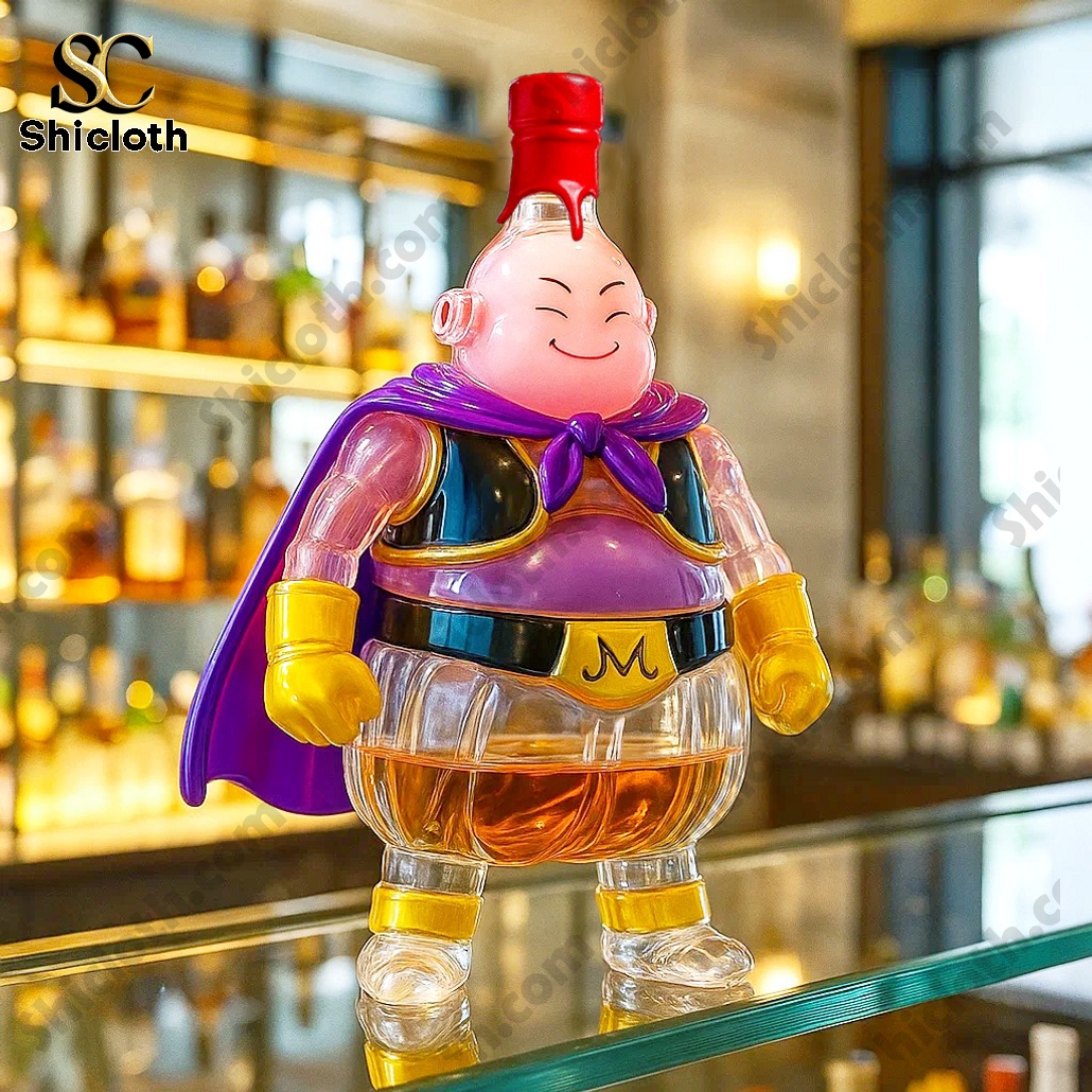 Dragon Ball Majin Buu Limited Edition Whiskey Bottle 8 Majin Buu Dragon Ball Maker's Mark Whiskey Bottle