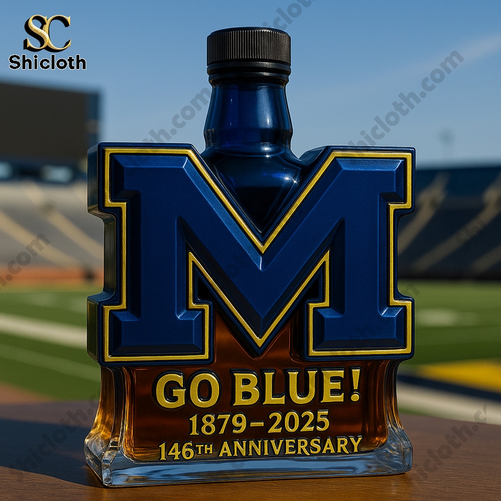 Michigan Wolverines 146th Anniversary Whiskey Bottle 3 Michigan Wolverines 146th Anniversary Whiskey Bottle - Image 3