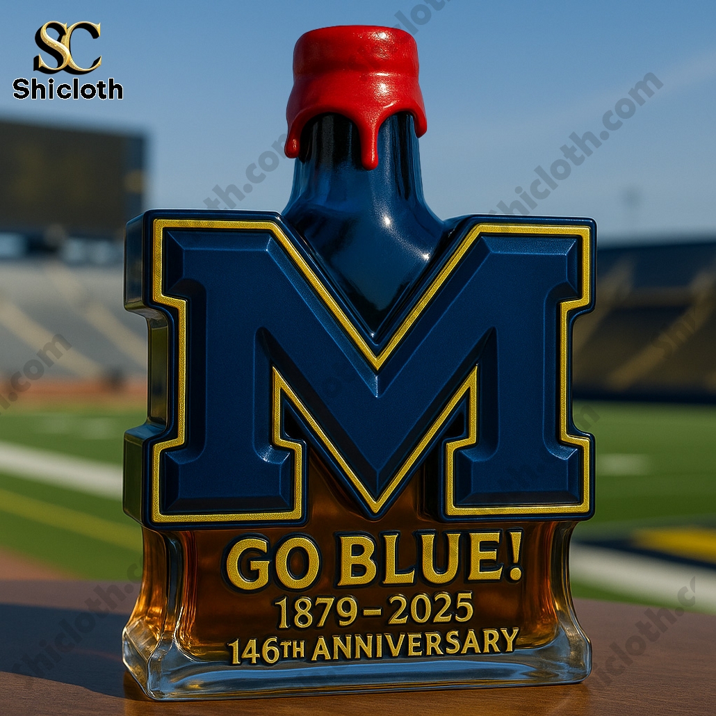 Michigan Wolverines 146th Anniversary Whiskey Bottle 4 Michigan Wolverines 146th Anniversary Whiskey Bottle - Image 4