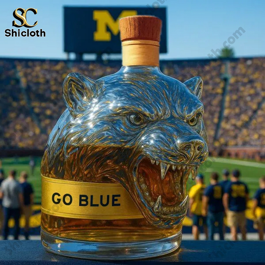 Michigan Wolverines Mascot Limted Edition Whiskey Bottle 5 Michigan Wolverines Mascot Limted Edition Whiskey Bottle - Image 5