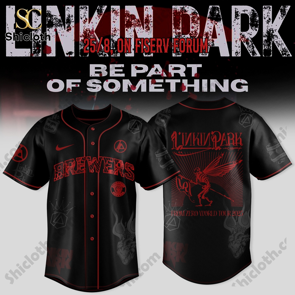 Milwaukee Brewers Linkin Park From Zero World Tour 2025 Jersey