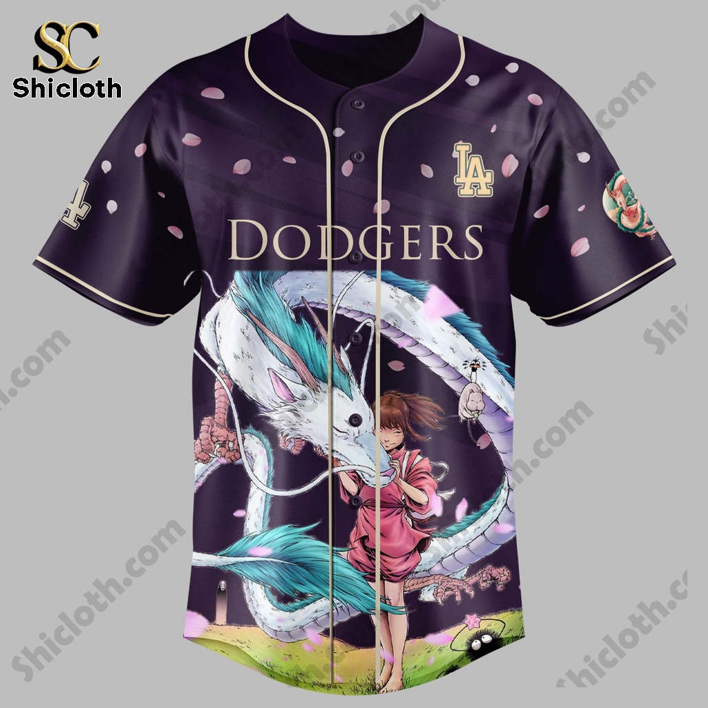 Los Angeles Dodgers Spirited Away Baseball Jersey