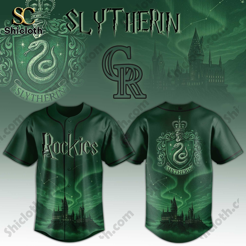 MLB Team Slytherin House 2025 Baseball Jersey 4 MLB Team Slytherin House 2025 Baseball Jersey - Image 4