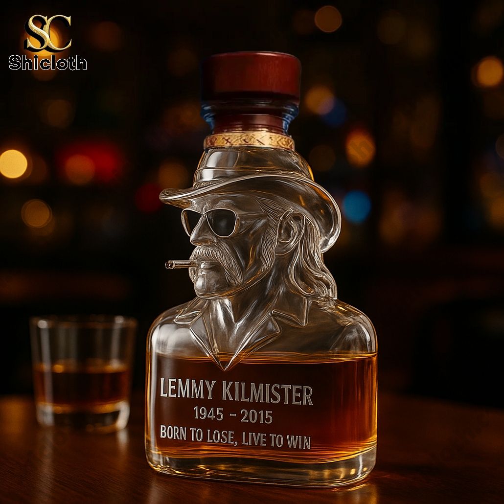 Motörhead Lemmy Kilmister Born to Lose, Live to win Memorial Whiskey Decanter 3 Motörhead Lemmy Kilmister Born to Lose, Live to win Memorial Whiskey Decanter - Image 3