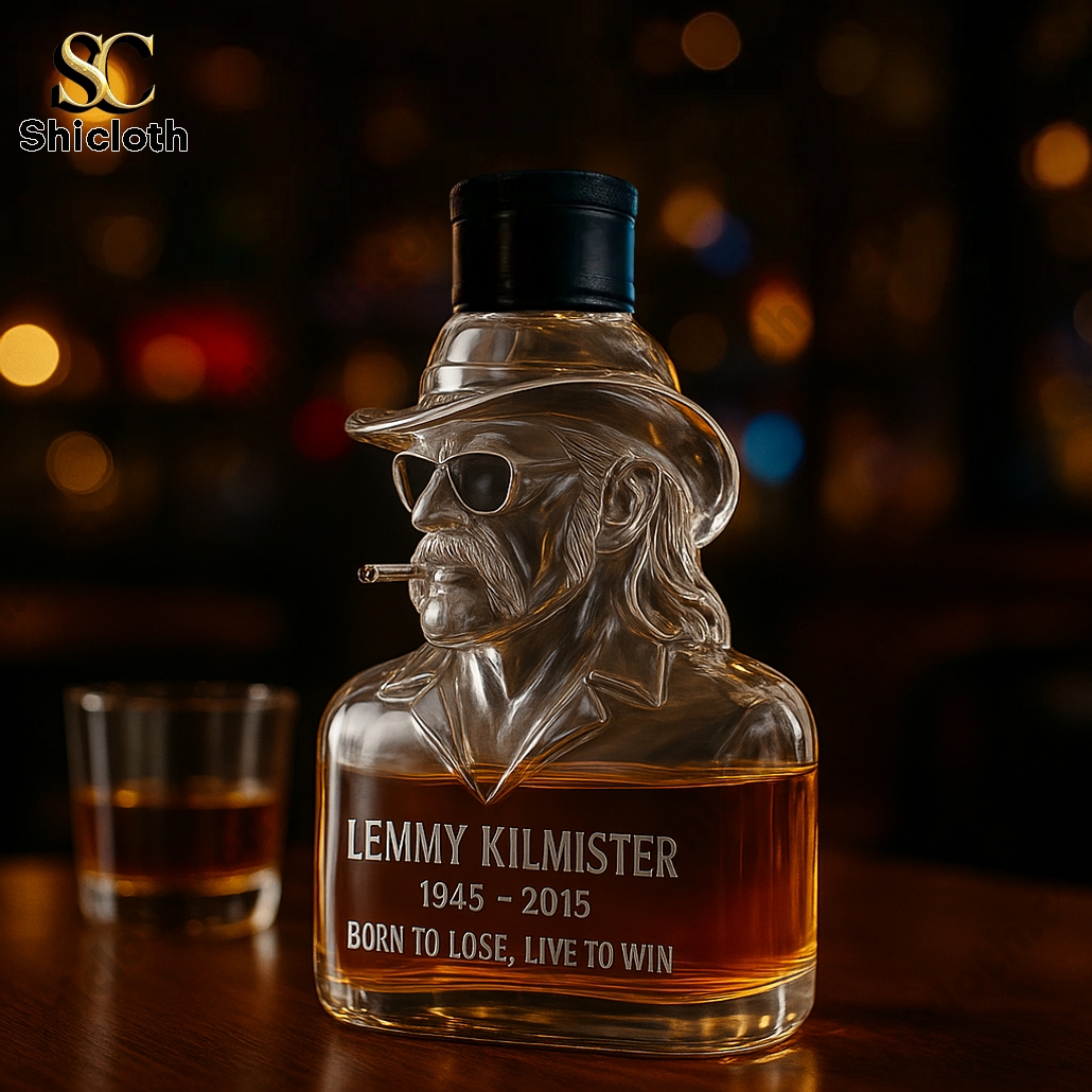 Motörhead Lemmy Kilmister Born to Lose, Live to win Memorial Whiskey Decanter 4 Motörhead Lemmy Kilmister Born to Lose, Live to win Memorial Whiskey Decanter - Image 4