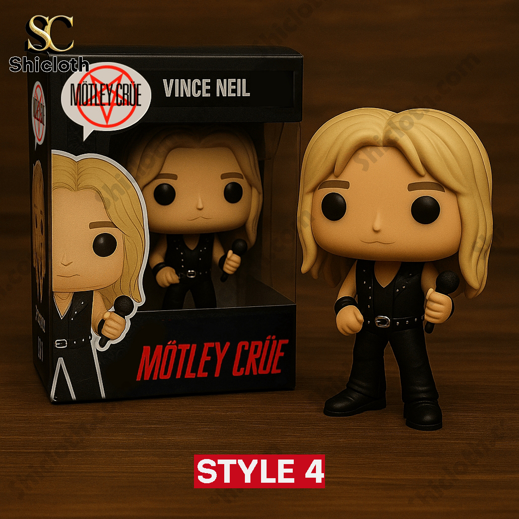 Mötley Crüe Band Pop Figure Doll Perfect Gift For Fan 5 Mötley Crüe Band Pop Figure Doll Perfect Gift For Fan - Image 5