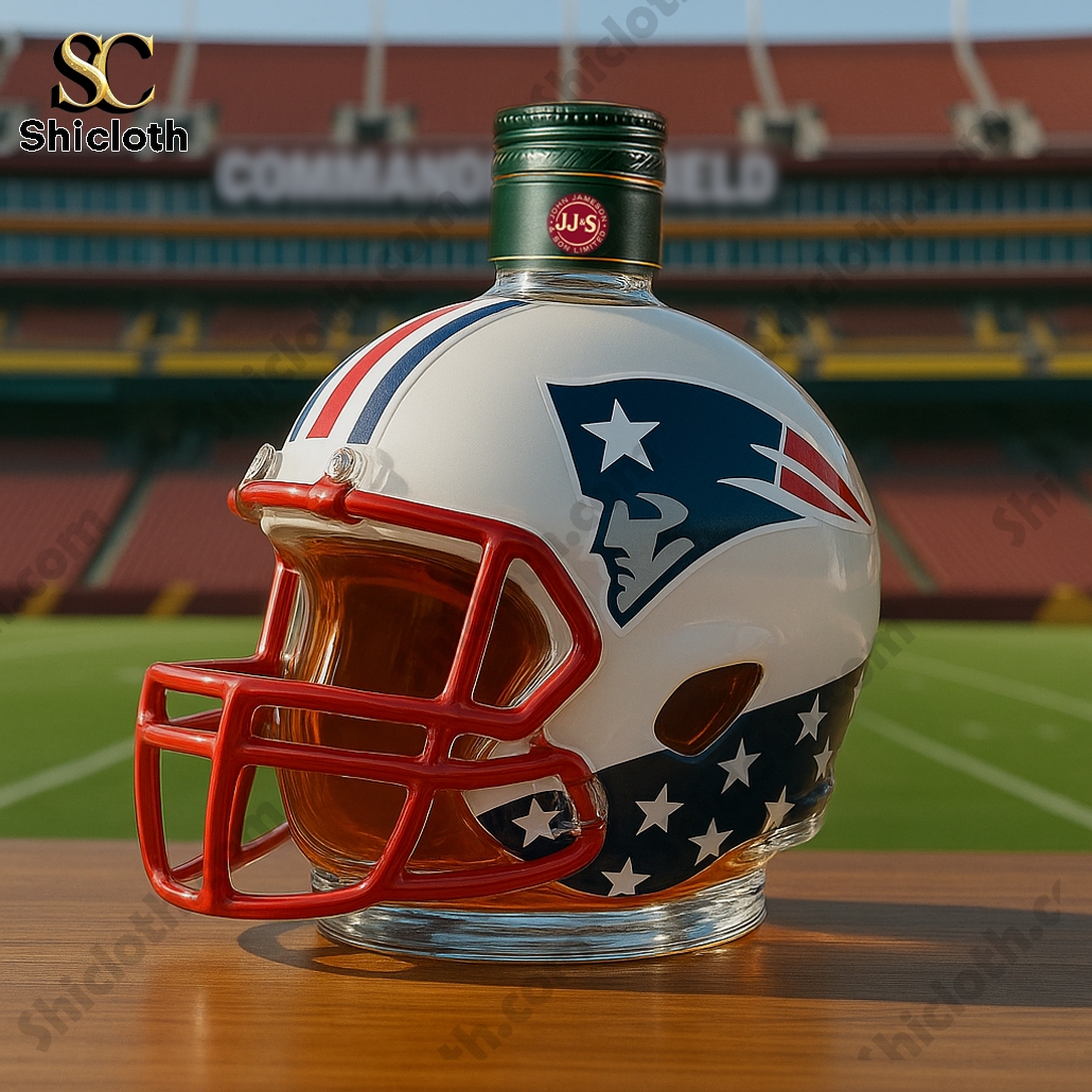 New England Patriots Helmet Bottle 4 New England Patriots Helmet Bottle - Image 4