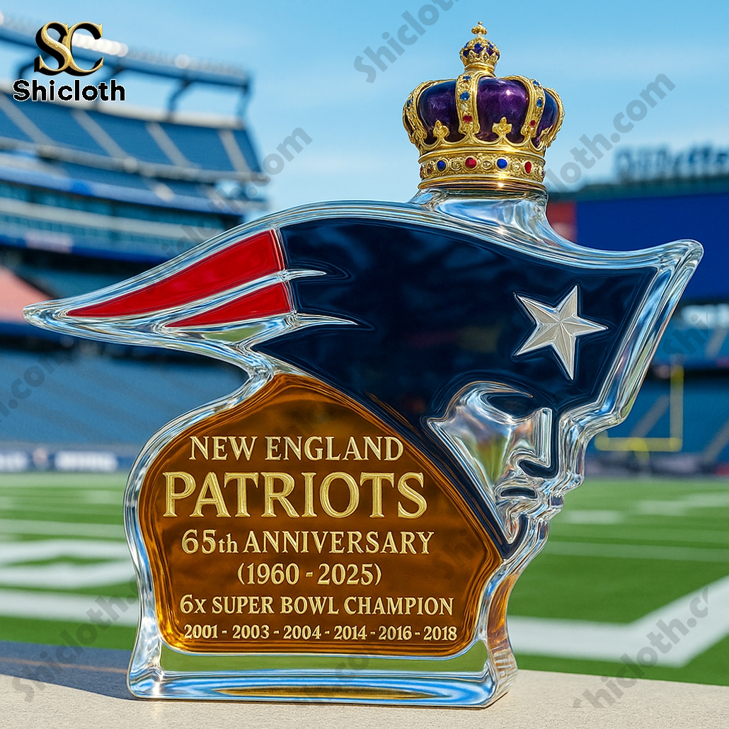 New England Patriots Whiskey Bottle