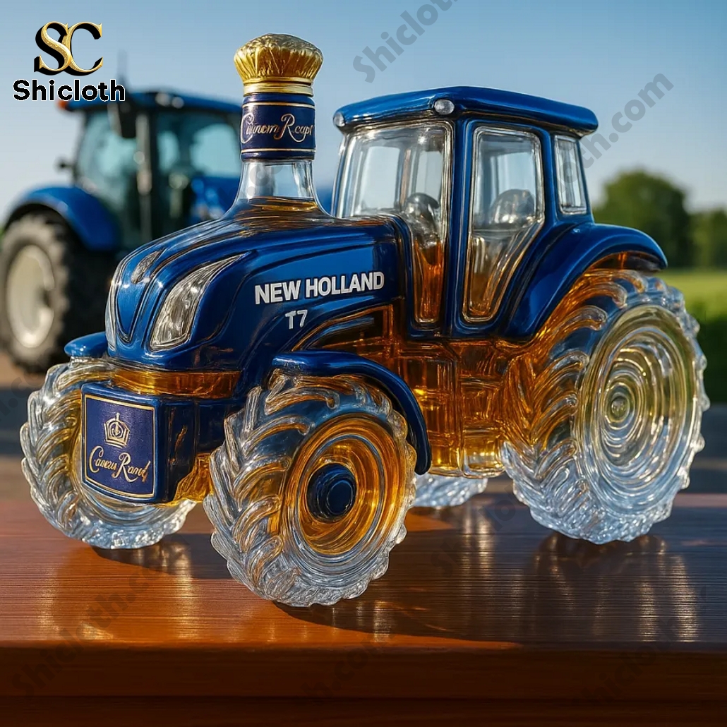 New Holland T7 Series Tractor Whiskey Bottle