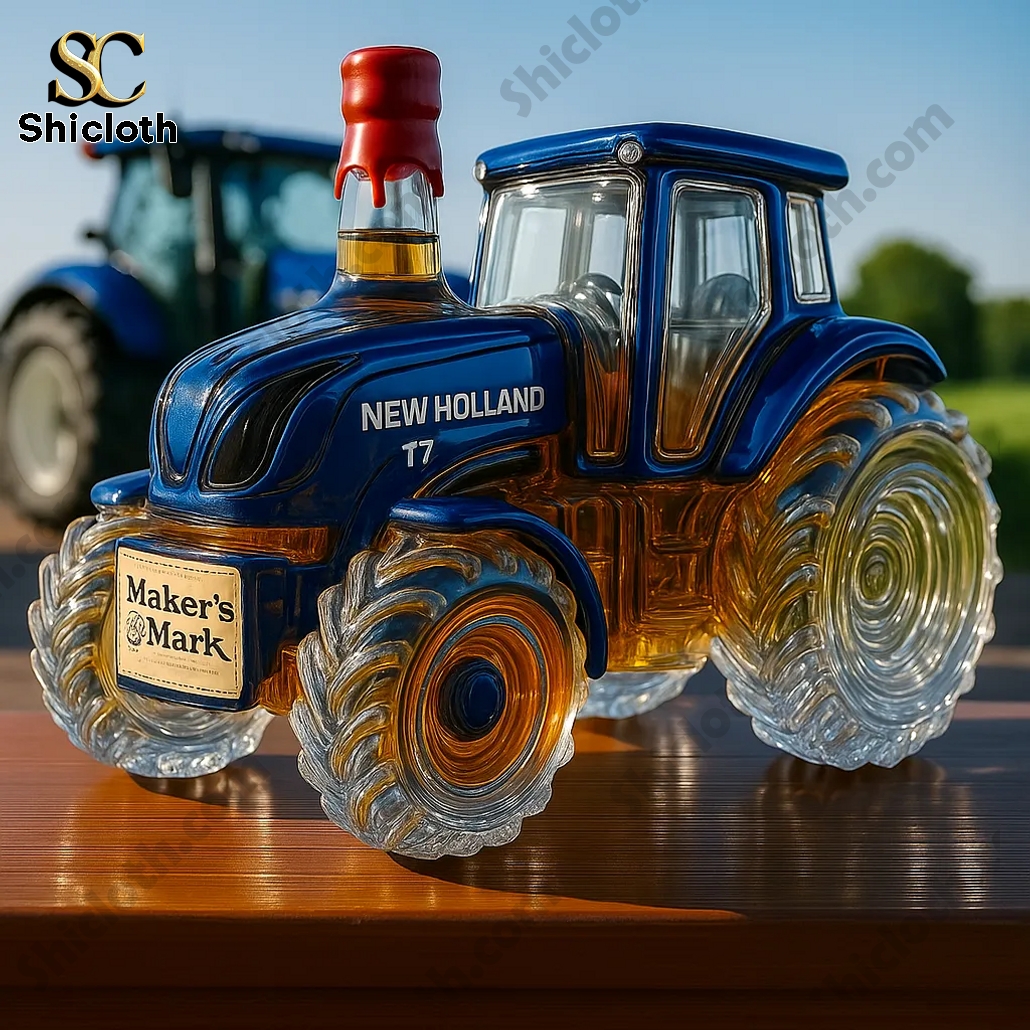 New Holland T7 Series Tractor Whiskey Bottle 3 New Holland T7 Series Tractor Whiskey Bottle - Image 3