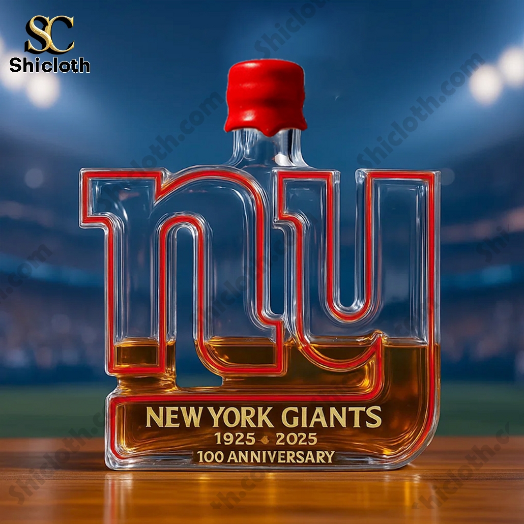 New York Giants 100th Anniversary Whiskey Bottle