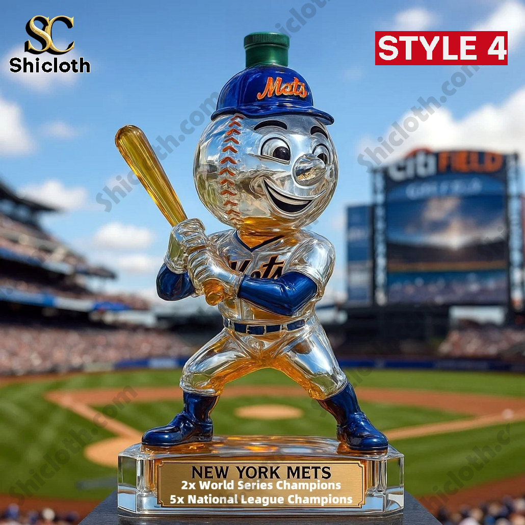 New York Mets 2x World Series Champions Whiskey Bottle 3 New York Mets 2x World Series Champions Whiskey Bottle - Image 3