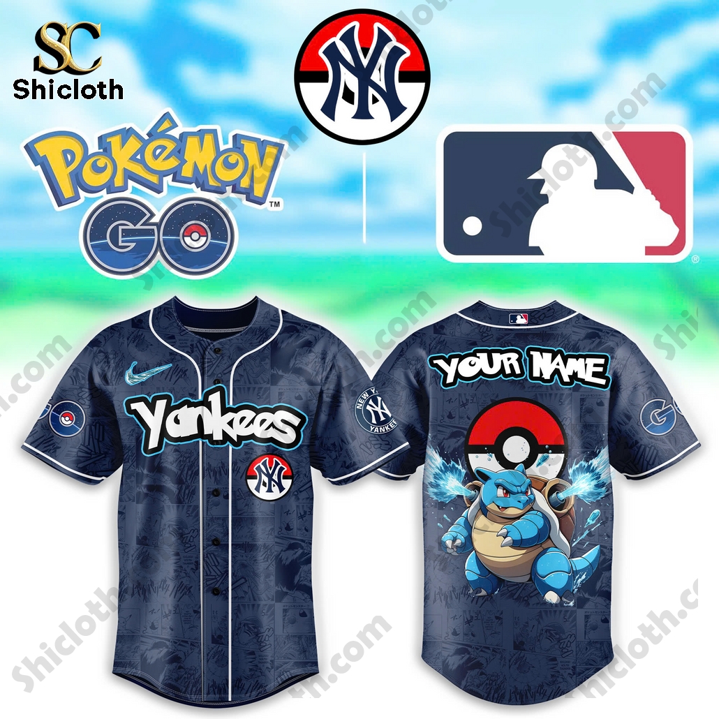 Blastoise Pokemon Baseball Jersey