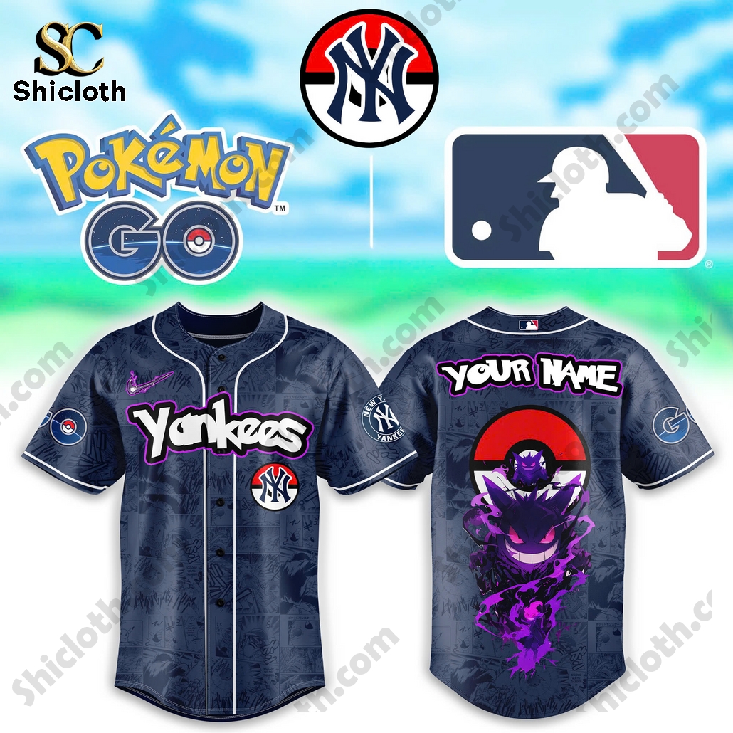 Gengar Pokemon Baseball Jersey